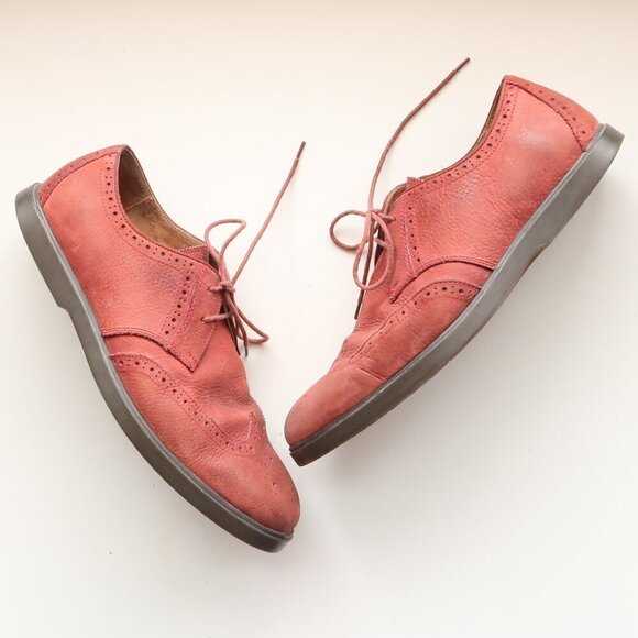 Polo by Ralph Lauren Orrick Burnt Red Leather Wingtip Oxfords Men's Lace-up Shoe - Picture 6 of 16